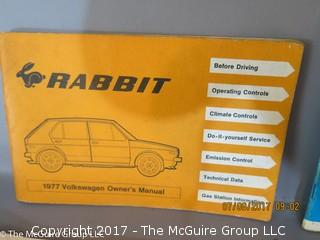 Collection of Vintage auto manuals 