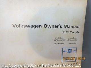 Collection of Vintage auto manuals 