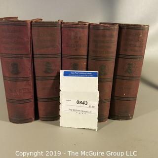 Book: Vintage: Historical: Washington Irving - x5 various titles - some with condition issues