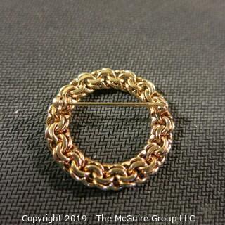 Jewelry: Two 14k Yellow gold circle points