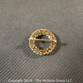 Jewelry: Two 14k Yellow gold circle points