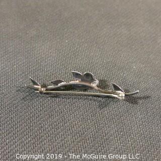 Jewelry: Two vintage silver pins