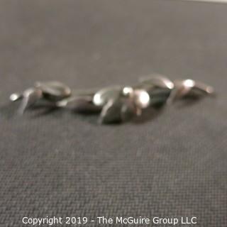 Jewelry: Two vintage silver pins