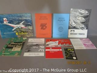 Collection including aviation ephemera; history of Arlington, VA; and dark room phamplets 