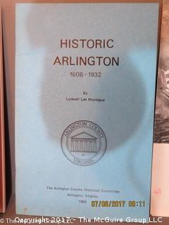 Collection including aviation ephemera; history of Arlington, VA; and dark room phamplets 