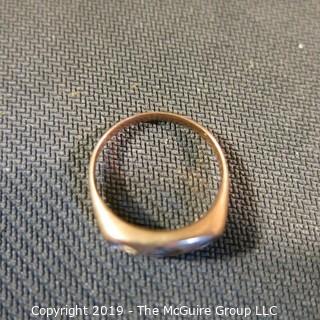 Jewelry: Two VTG gold rings minus stones