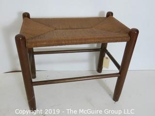 Furniture: Vintage: Antique: Cain Woven Spindle Seat