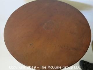 Furniture: Vintage: Antique: Small Round Three footed Tea Table