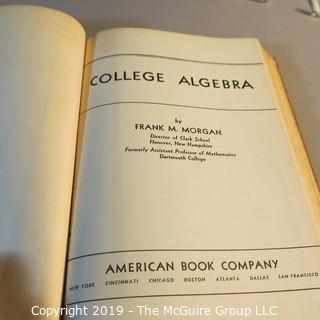 Book: Vintage: College: Algebra & Physics