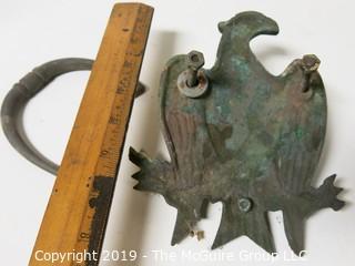 Collectible: Antique: Vintage Eagle Form door knocker; 8"T