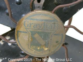 Collectible: Antique: "Graybar" Brad Early Electric Fan.   Works on initial plug-in.