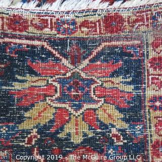 Collectible: Antique: Textile: Oriental Rug: Large 80 x 111" (TMG 709)