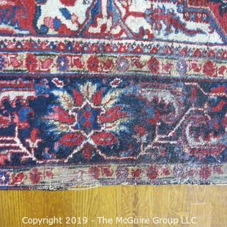 Collectible: Antique: Textile: Oriental Rug: Large 80 x 111" (TMG 709)