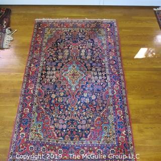 Collectible: Antique: Textile: Oriental Rug: Large 50x82" (TMG 707)