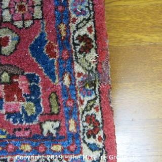 Collectible: Antique: Textile: Oriental Rug: Large 50x82" (TMG 707)