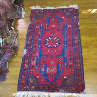 Collectible: Antique: Textile: Oriental Rug: Large 54x97" (TMG 796)