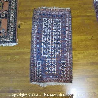 Collectible: Antique: Textile: Oriental Rug: 31x58" Prayer rug?