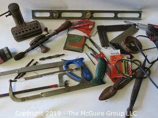 Collection of assorted hand tools 