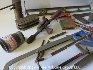 Collection of assorted hand tools 