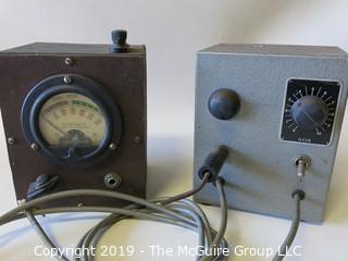 Two electrical diagnostic meters