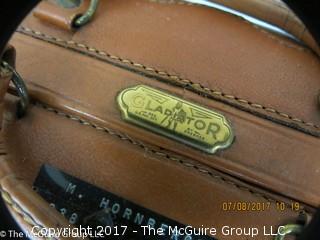 Vintage "Gladiator" Dresner leather suitcase