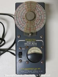 Electronics: Diagnostic Tool: PACO Model-G-15 Grid-Dip Meter and Modulation Indicator