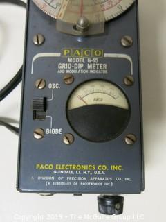 Electronics: Diagnostic Tool: PACO Model-G-15 Grid-Dip Meter and Modulation Indicator