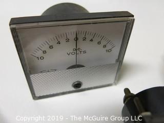 Electronics: Diagnostic Tools: Simpson Milliamperes Gauge; Triplett Milliamperes Gauge; Triplett DC Volt Gauge; Heathkit R F Probe