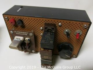 Electronics: Radio Parts: GE AC Volt Meter; Radio Shack Perf Box