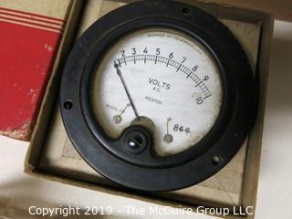 Electronics: Radio Parts and Diagnostic Gauges: