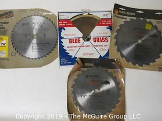 Hand Tools: (4) 7 1/4" saw blades