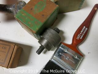 Hand Tools and More: Paint Brushes: Drill bits; clasps.: Steel brushes: Typeset