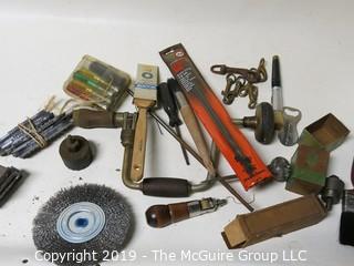 Hand Tools and More: Paint Brushes: Drill bits; clasps.: Steel brushes: Typeset