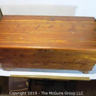 Furniture: Vintage: Antique: Cedar Chest' (see photos for dimenstions) Brass Hinges