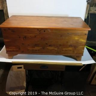 Furniture: Vintage: Antique: Cedar Chest' (see photos for dimenstions) Brass Hinges