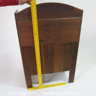 Furniture: Vintage: Antique: Secretary: Oak; 28W x 16 1/2D x 46"T