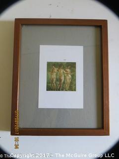 Framed museum photograph; 8 3/4 x 10 3/4