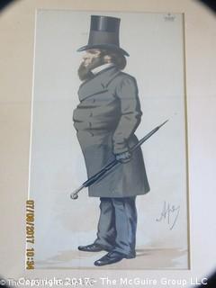 Vanity Fair caricature "Duke of Buckingham"  lithograph; 12 1/2 x 17 3/4"