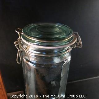 Glass: Kitched: VTG Bowl and tall canning jar