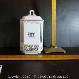 Ceramics - Kitchen - Rice Canister - Czeck