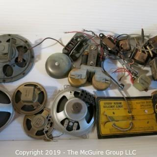 Vintage: Electronics: Parts: speakers, door bells, etc  WYSIWYG