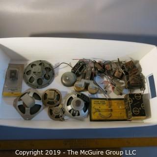 Vintage: Electronics: Parts: speakers, door bells, etc  WYSIWYG