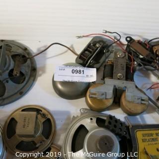 Vintage: Electronics: Parts: speakers, door bells, etc  WYSIWYG