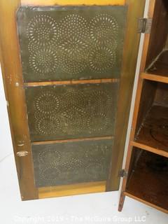 Furniture: Vintage: Antique: Pie Safe no Drawers; 40 x 20 x 46"T