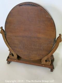 Furniture: Vintage: Antique: Tilting Dressing Mirror w/ 2-compartments; 10W x 10D x 26"T