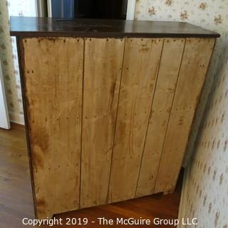 Furniture: Vintage: Antique: Heavy Pie Safe 2-upper drawers; 44 x 15 49"T