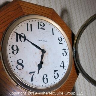 Furniture: Wall Clock: Octagonal Regulator Wall Clock 