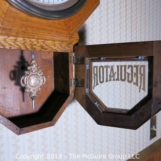 Furniture: Wall Clock: Octagonal Regulator Wall Clock 