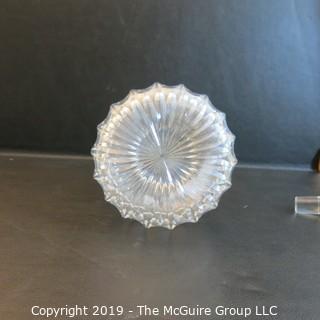 Crystal: Pair of Lead Crystal Decanter w/ stoppers