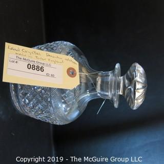 Crystal: Squat Lead Crystal Decanter w/ large stopper